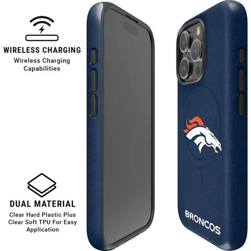 NFL Denver Broncos - Distressed iPhone 16 Pro Magsafe Impact Case